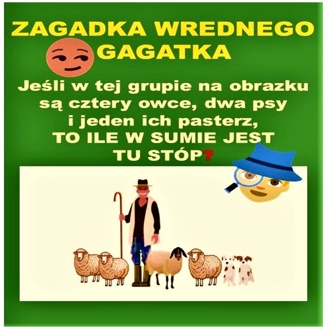 WIELKA MAJÓWKA już blisko, więc kłania się nisko WREDNY GAGATEK - INTERNETOWY SIEWCA DURNYCH ZAGADEK!