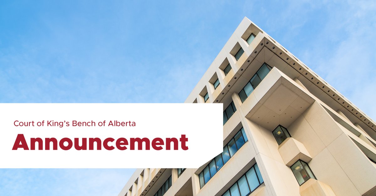 A new Criminal Search service will allow Albertans, members of the legal community and external stakeholders to submit a search request for criminal actions in any #ABKB location and receive the results electronically where appropriate. Full announcement: albertacourts.ca/kb/resources/a…