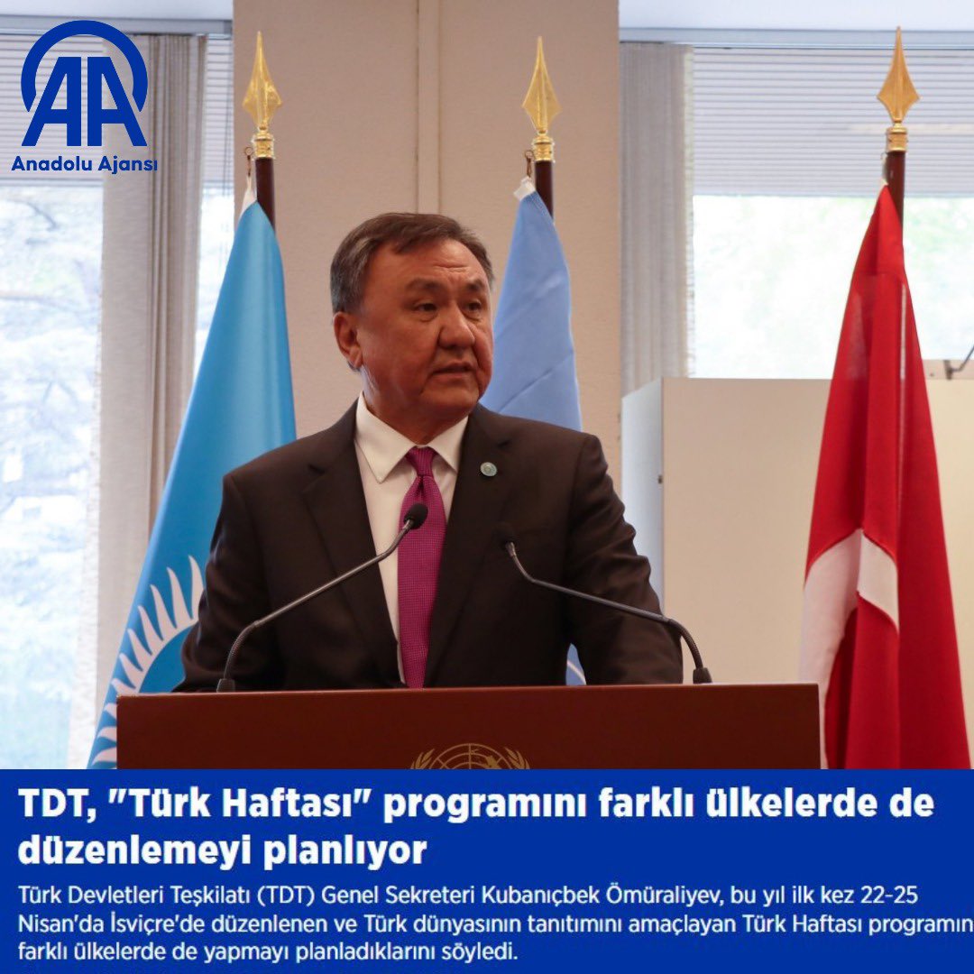 I am delighted to have conducted a comprehensive interview with Anadolu Agency Geneva Correspondent Muhammet Ikbal Arslan (@mikbalarslan) regarding our inaugural 'Turkic Week' in Geneva. You can find the interview here: aa.com.tr/tr/dunya/tdt-t… #TurkicWeekinGeneva #TurkicWeek2024