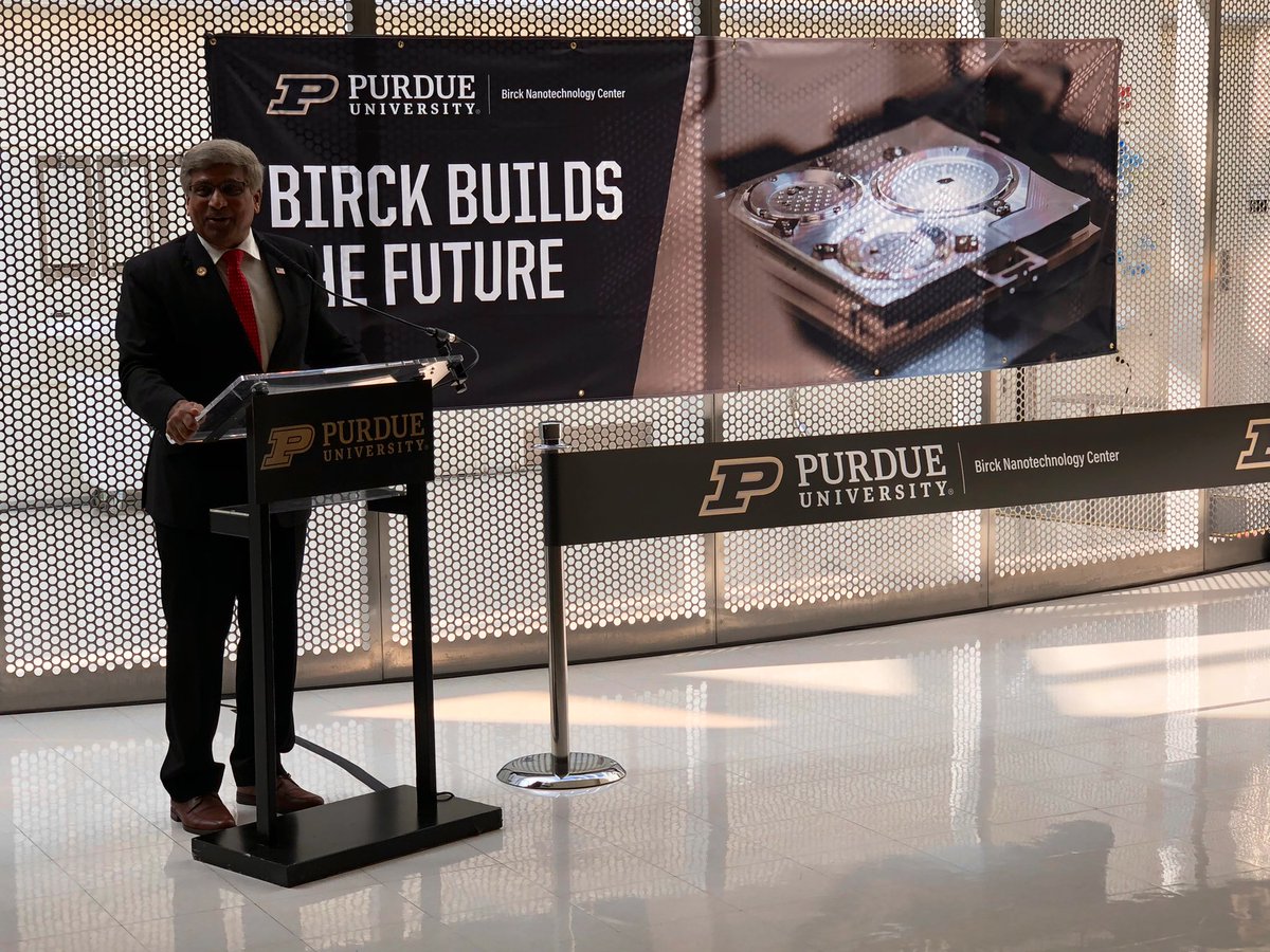 “Birck is about a bold vision for unleashing innovation,” says @NSFDirector while speaking at the ribbon cutting ceremony for @BNCPurdue’s upgrades. #BirckBuildsTheFuture