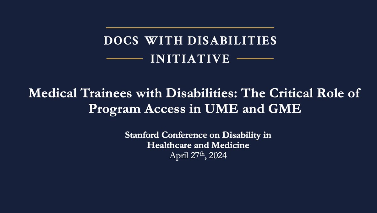 Join us this Saturday at the 5th Annual @StanfordMedADIE Conference on Disability in Healthcare and Medicine to explore our newest research! 🌟 Spots are still open—secure your spot today: lp.constantcontactpages.com/ev/reg/rvcz45s #MedTwitter #MedEd #AccessInMedicine #DocsWithDisabilities
