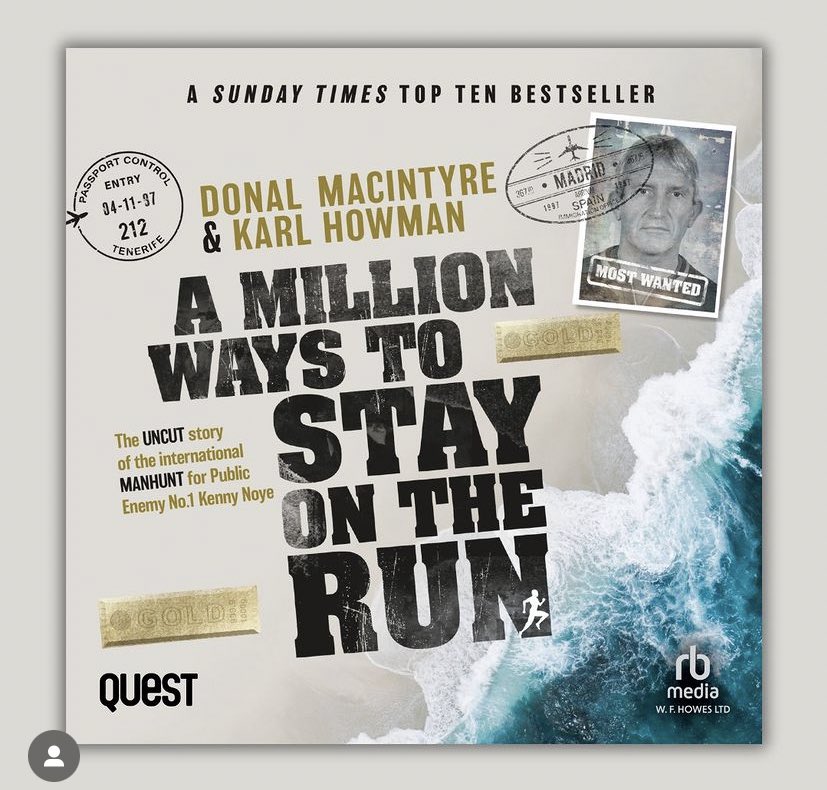 A Million Ways To Stay On The Run is shortlisted for best audio book at the @TrueCrimeAward tonight! Good luck to @donalmacintyre @karl1953howman and @WFHowes! #truecrimeawards #truecrime #audiobook