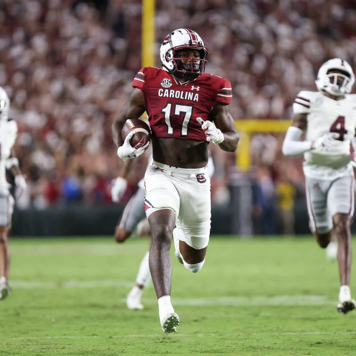 RookieAnalyst's tweet photo. @MoveTheSticks 49. Xavier Legette: Better Tyrell Williams

Big, fast, physical receiver with a few routes in his bag. Tough after the catch, and creates big plays. Could be 1000 yard receiver on 60 catches in his prime, with a handful of splash TDs. https://t.co/D1rnpCcR7B