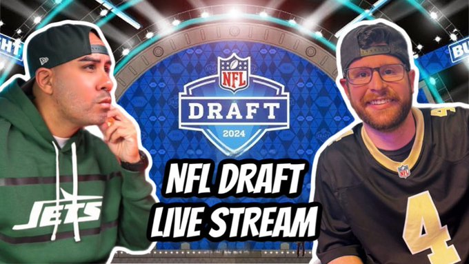 GoldenStryker_'s tweet photo. Happy NFL Draft day!  Tune in tonight as @JudoRed_ and I break down each pick live.  Stream starts at 7:30 and Draft at 8. Could we see trade chaos? 🤔😱 https://t.co/WqqyrJqs2D