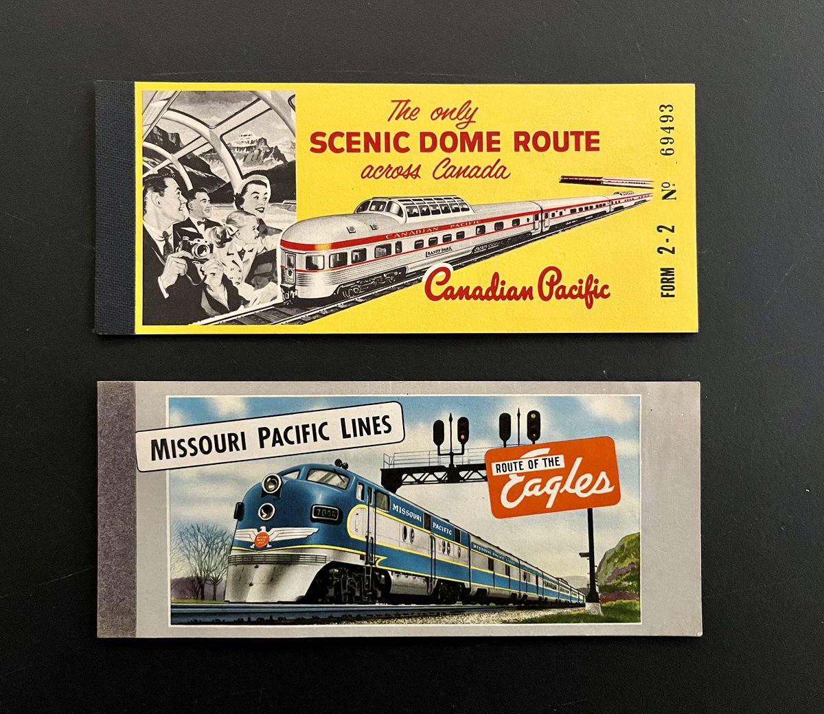 North American railroad tickets, c1960