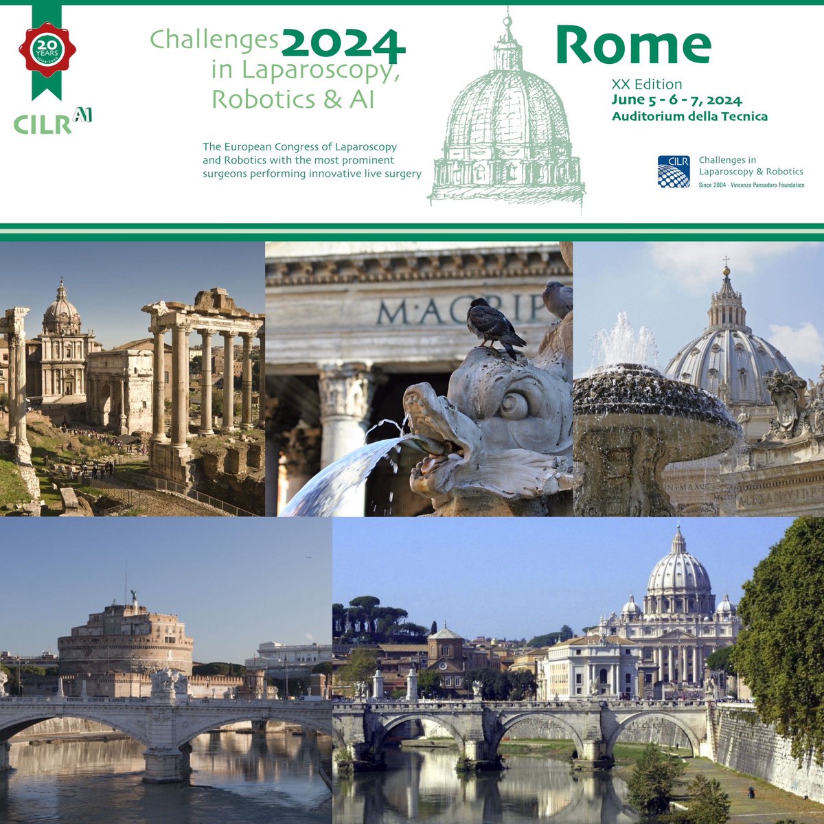Finally, here is #CILR24 Program!! bit.ly/CILRProgram (Please note that this is a preliminary subject to changes according to cases available) 3 days of surgical excellence and inspiration in Rome with the world's top surgeons!