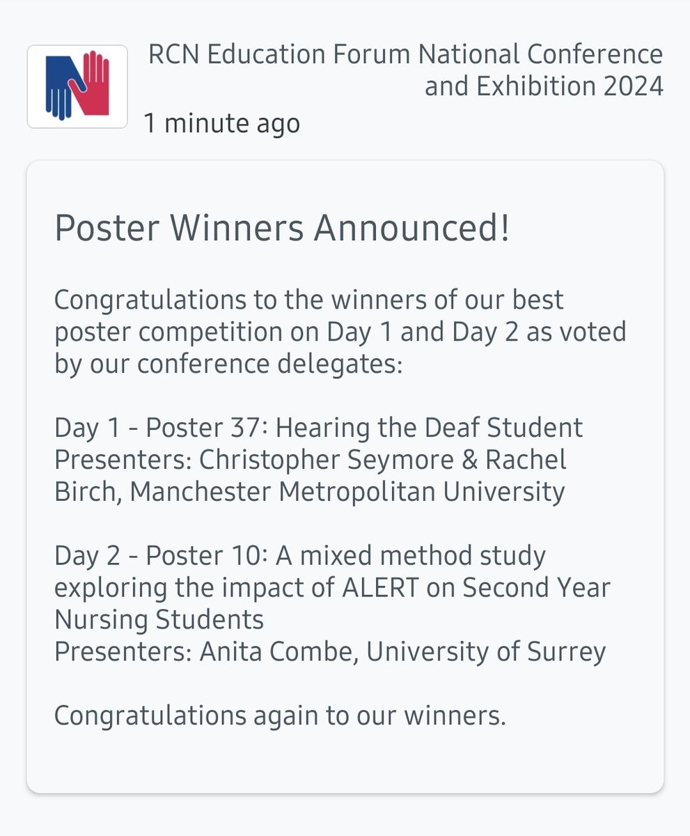 ClinicalEducatorPoet (@clinicalpoet) on Twitter photo Reposting this official win news! This time with <a href="/beckettsam00/">Sam Beckett</a> tagged in! Thank you Sam for allowing us to present your thoughts on practice & academic experience. It's been really insightful & so important to share as <a href="/ManMetUni/">Manchester Metropolitan Uni</a> first deaf MH Nursing student! <a href="/RCNEdForum/">RCN Education Forum</a> Reposting this official win news! This time with <a href="/beckettsam00/">Sam Beckett</a> tagged in! Thank you Sam for allowing us to present your thoughts on practice & academic experience. It's been really insightful & so important to share as <a href="/ManMetUni/">Manchester Metropolitan Uni</a> first deaf MH Nursing student! <a href="/RCNEdForum/">RCN Education Forum</a>