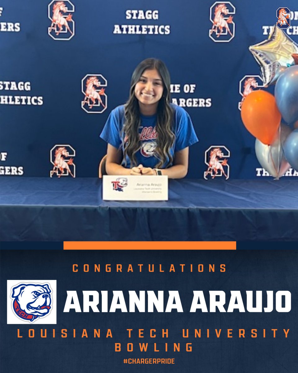StaggAthletics (@staggathletics) on Twitter photo Congrats to Arianna for signing with Louisiana Tech for Bowling! #chargerpride <a href="/StaggBowling/">Stagg Bowling</a> <a href="/StaggHighSchool/">Stagg High School</a> Congrats to Arianna for signing with Louisiana Tech for Bowling! #chargerpride <a href="/StaggBowling/">Stagg Bowling</a> <a href="/StaggHighSchool/">Stagg High School</a>