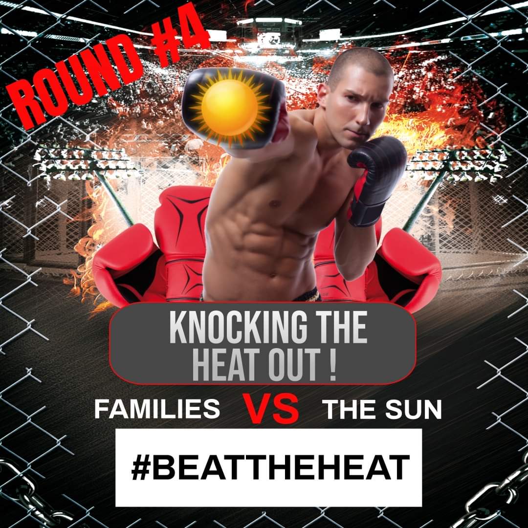 #BeatTheHeat #cookingthemtodeath 

Install spritzers (like that at amusement parks) placed outside of medical, pill lines, property, chow, canteen and laundry.