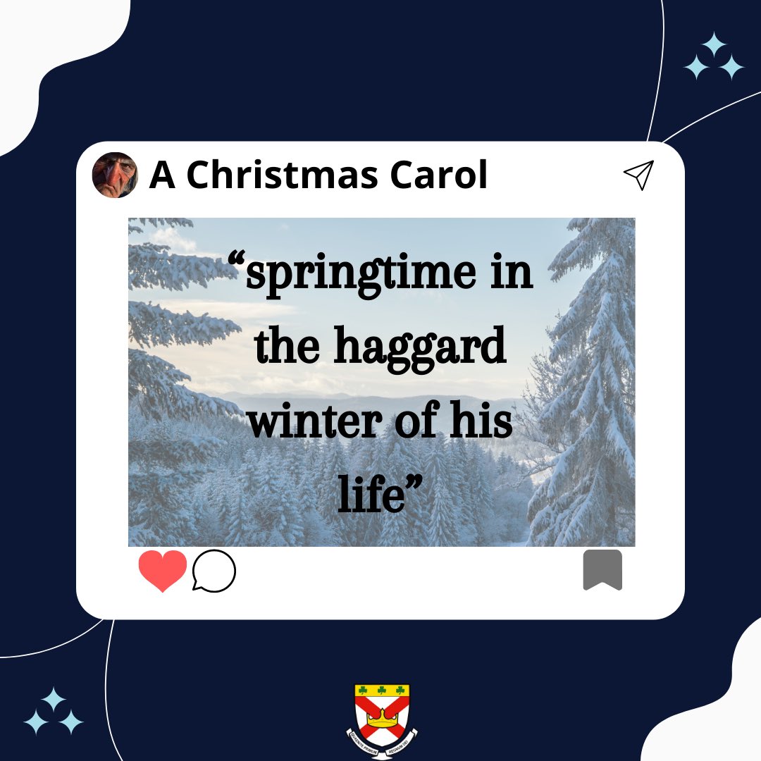 ✨💙🎄A Christmas Carol🎄💙✨ Here’s today’s English quote of the day! Could you complete this quote as part of your quotation explosions? #stpatsfam #npcat #quoteoftheday