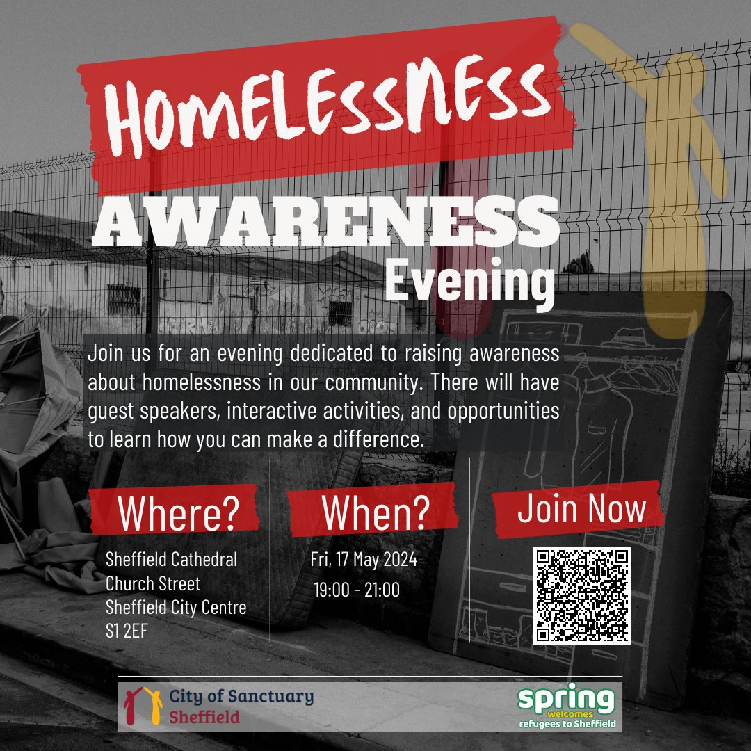 Join us for a powerful evening dedicated to raising awareness about homelessness in our community. Let's come together to support those in need- book your place now! eventbrite.co.uk/e/homelessness…