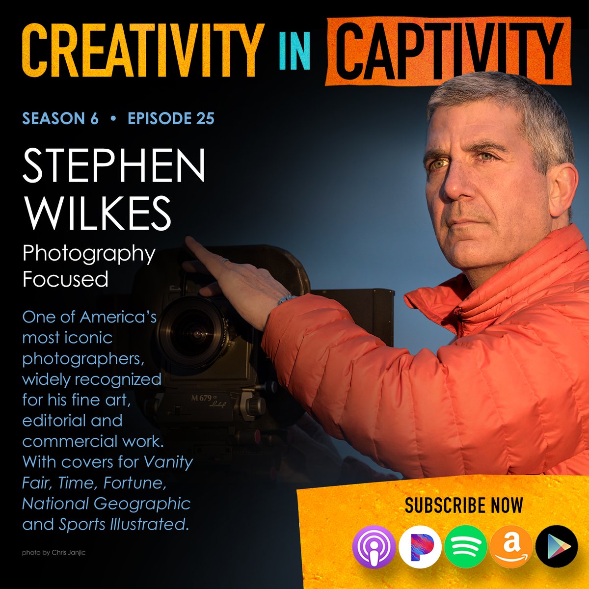 Check out an all new @creativityincap with @swilkesphoto, one of America's most iconic photographers, widely recognized for his fine art, editorial and commercial work ☀️ tune in with @pathazell link.chtbl.com/CIC_StephenWil…