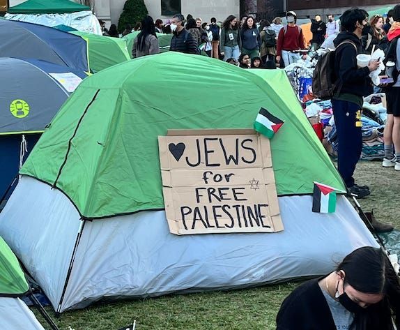 A compelling blog from a #Jewish student at #Columbia gives a detailed account of what's happening on campus around the #FreePalestine protests and the real threats to their safety. zeteo.com/p/i-am-a-jewis…