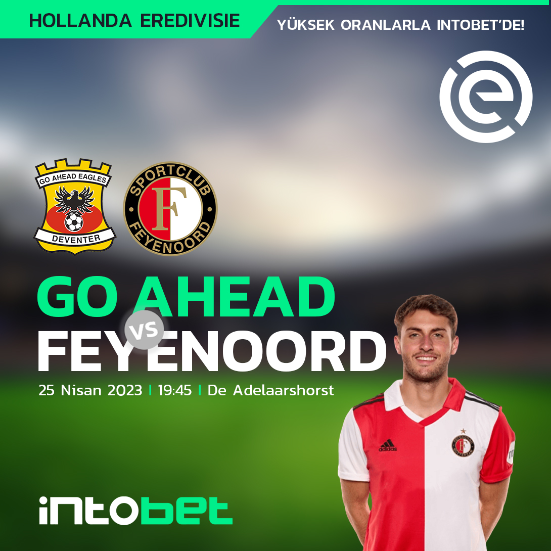 🔥 Hollanda Eredivisie'de 16 maçtır kayıp yaşamayan Feyenoord, Go Ahead Eagles karşıısnda da seriyi sürdürebilecek mi? Heyecanın tavan yapacağı bu maça en yüksek oranlarla bahis almak için siz de #intobet'e gelin. intobet Giriş: bit.ly/3vjtcub