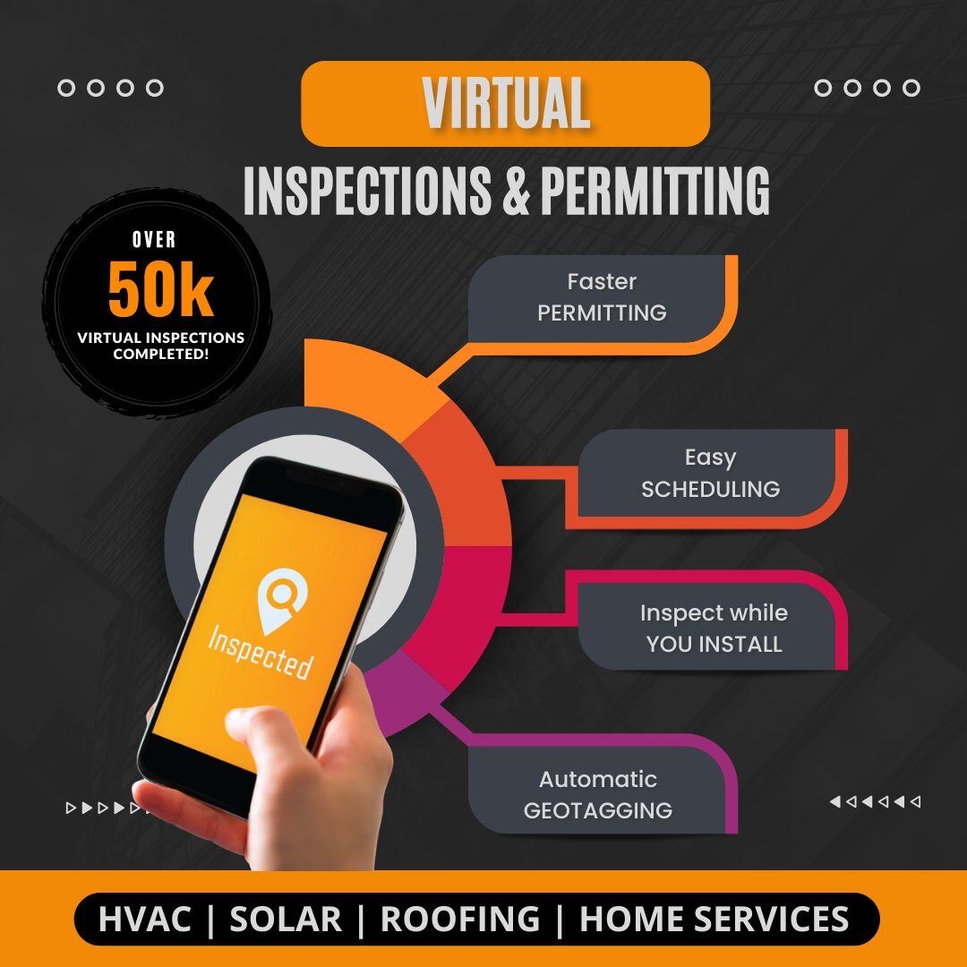 The future of #Inspections is #Virtual:

+ Reduction in Inspection costs and time by 50%
+ #PlanReview Turnaround Average of 48 hours with Inspected

It all starts with a demo on bit.ly/3QhMt6S