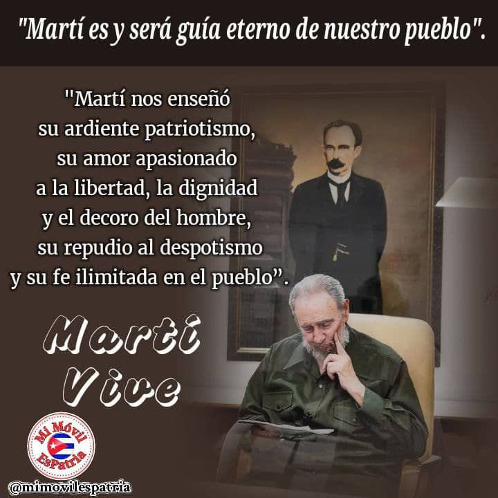 #MartíVive
#PatriaEsHumanidad
#UnidosPorCuba
#SomosContinuidad