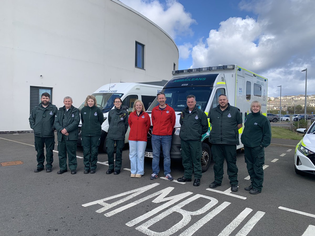 Sonja Marwick (@sonjawishart) on Twitter photo Staff at Kirkwall Ambulance Station with <a href="/Gregor_McIntosh/">Gregor</a> & <a href="/donnapaterson9/">Donna paterson</a> during the EMRS liaison visit. Two days of training, scenarios and collaborative learning for both NHS Orkney and SAS staff.
A great experience.
<a href="/Scotambservice/">Scottish Ambulance</a> @EMRSscotland Staff at Kirkwall Ambulance Station with <a href="/Gregor_McIntosh/">Gregor</a> & <a href="/donnapaterson9/">Donna paterson</a> during the EMRS liaison visit. Two days of training, scenarios and collaborative learning for both NHS Orkney and SAS staff.
A great experience.
<a href="/Scotambservice/">Scottish Ambulance</a> @EMRSscotland