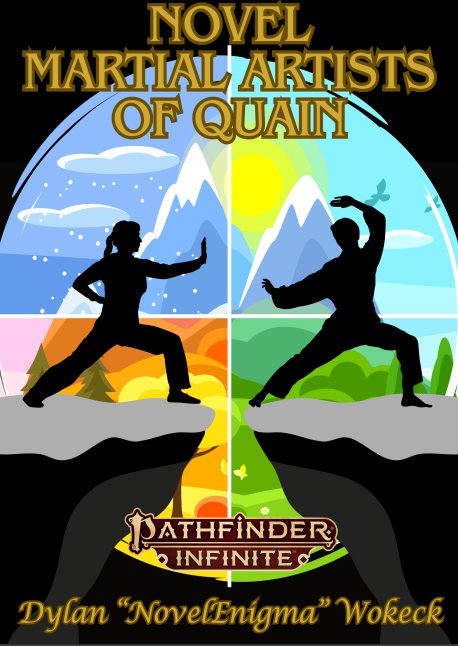 New product for #Pathfinder2e!

Travel to Quain in Novel Martial Arts of Quain! Gain feats from the martial artist archetype or become a monk &amp; attend the school of your choice, to get powerful feats of strength! 

New &amp; expanded archetypes and more! Link below! 👇🏻