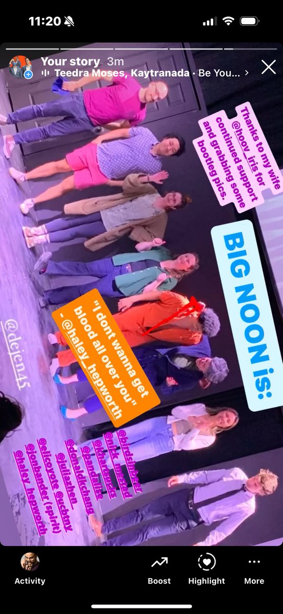 Let me shoutout my team BIG NOON @ucbtny and our first character show last night, i had a blast and it's great to see the theater reopen in previews.

So many different voices on the stage and we all went nuts in the writers room, green room, and talking shop afterwards