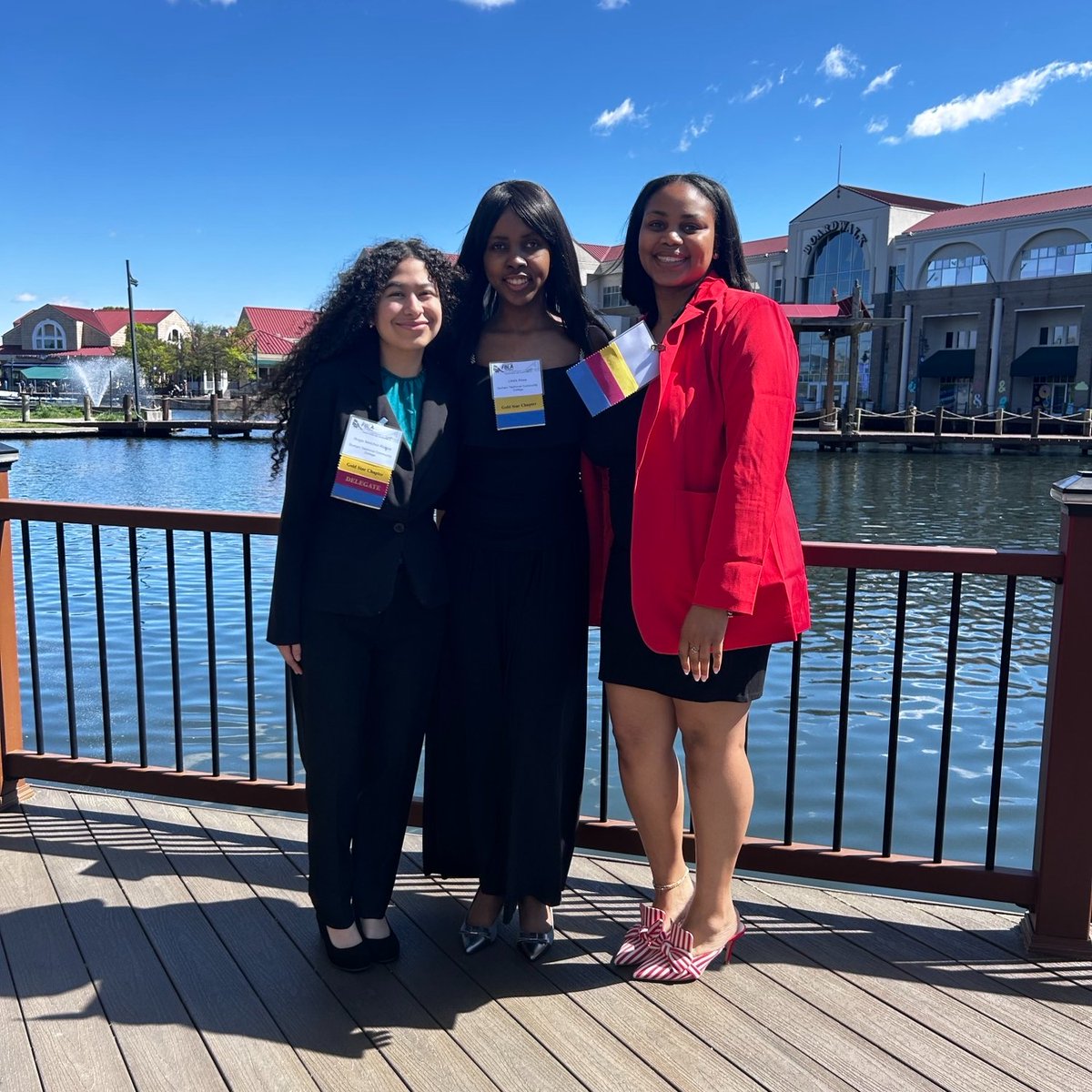 The Durham Tech Future Business Leaders of America chapter recently traveled to the State Leadership Conference in Charlotte. Syderia Alston (pictured right) won 2nd place in Public Speaking and qualified for the National Leadership Conference in Orlando, FL. 👏 #DoGreatThings
