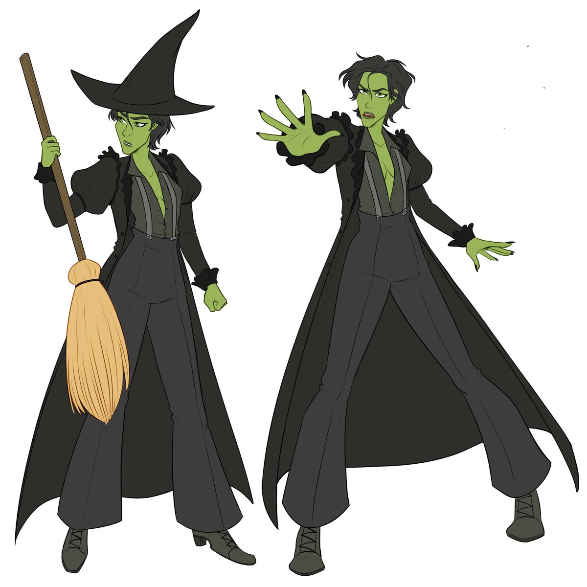 We've loved working with @val_art_ on character designs for our EverAfterVerse books! She always manages to squeeze so much personality into the looks of the characters - and her Glinda and Wicked Witch of the West are no exception!
