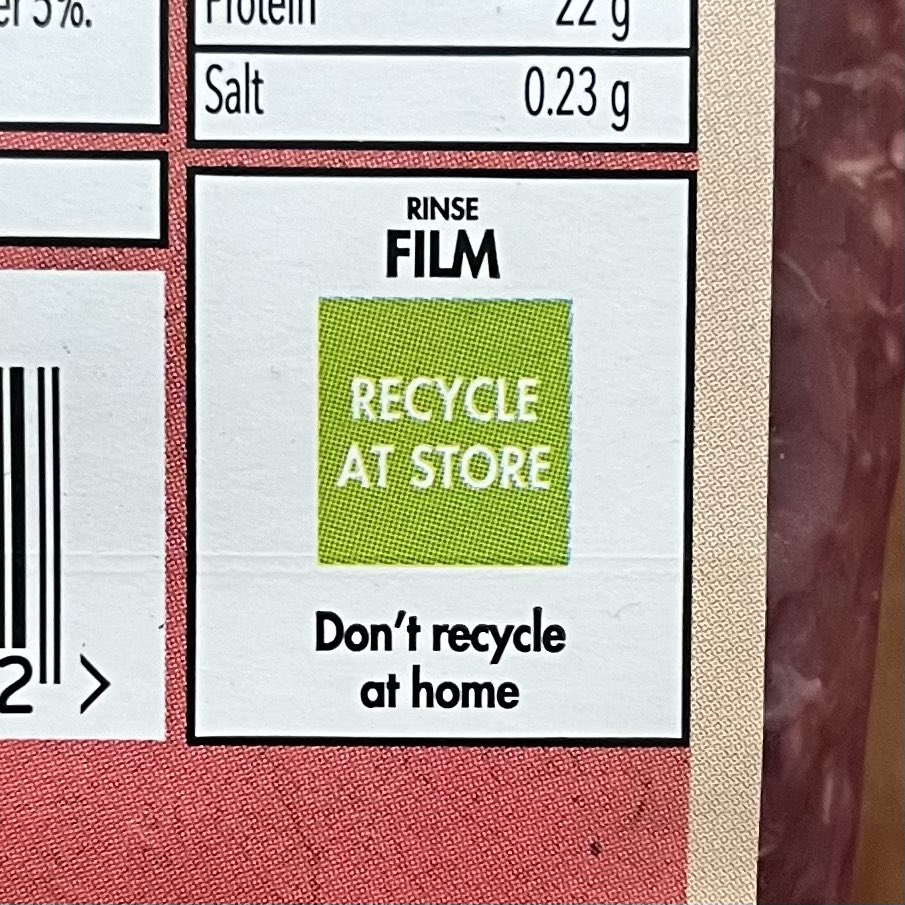 There is 55% less plastic… but now people can’t recycle it at home. I don’t see this bringing a net benefit. @coopuk how many of these are collected by stores? ♻️ #recycle