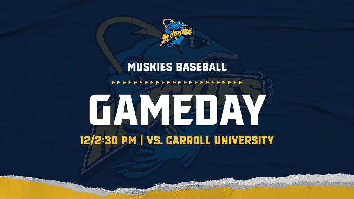 What could be better than another Muskies baseball gameday?! The team is gearing up for another home game today against non-conference matchup Carroll University. We’ll see you there at 12 and 2:30 pm! #rollskies