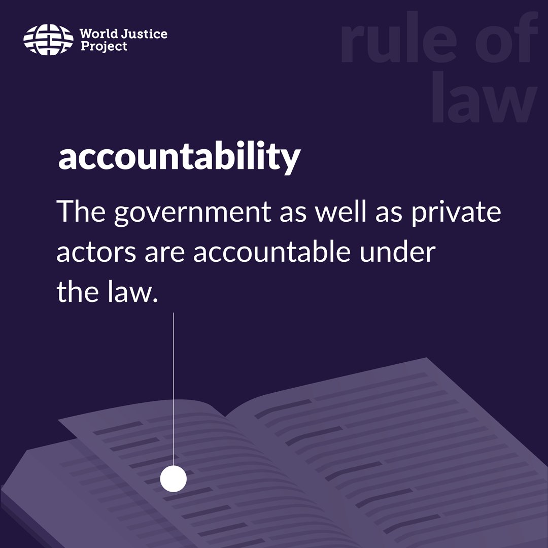 #Accountability is central to healthy #RuleOfLaw. Read our definition: bit.ly/3UwMtCW