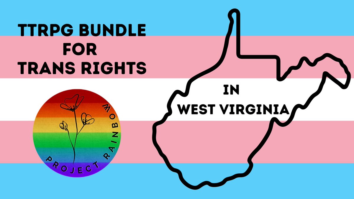 TTRPGS for Trans Rights in WV is LIVE on @itchio ! Today thru June 1st, get over 520 games, zines, and supplements for as little as $5! All proceeds benefit @projectxrainbow, West Virginia's only LGBTQ+ shelter! TRANS RIGHTS ARE HUMAN RIGHTS! itch.io/b/2383/ttrpgs-…