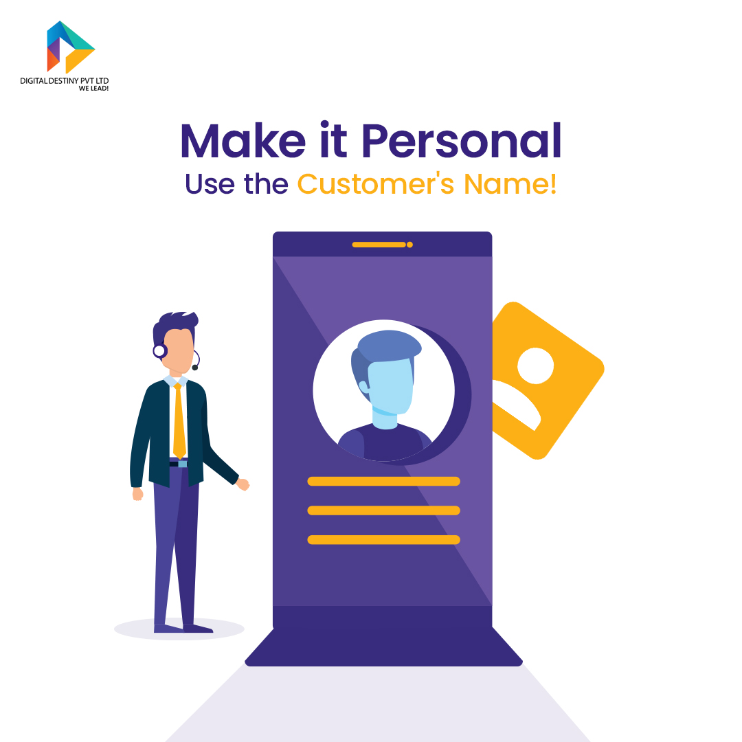 DigitalDestiny9's tweet photo. Calling tip: Use the customer's name! ✅

It grabs attention, builds rapport, &amp; shows you care.  "Hello, Ms. Smith" vs. "Hi there" makes a difference!
#OutboundCallingTips #PersonalizationMatters
P.S. Share your name-based calling tips below! https://t.co/JuIr6vDzDA