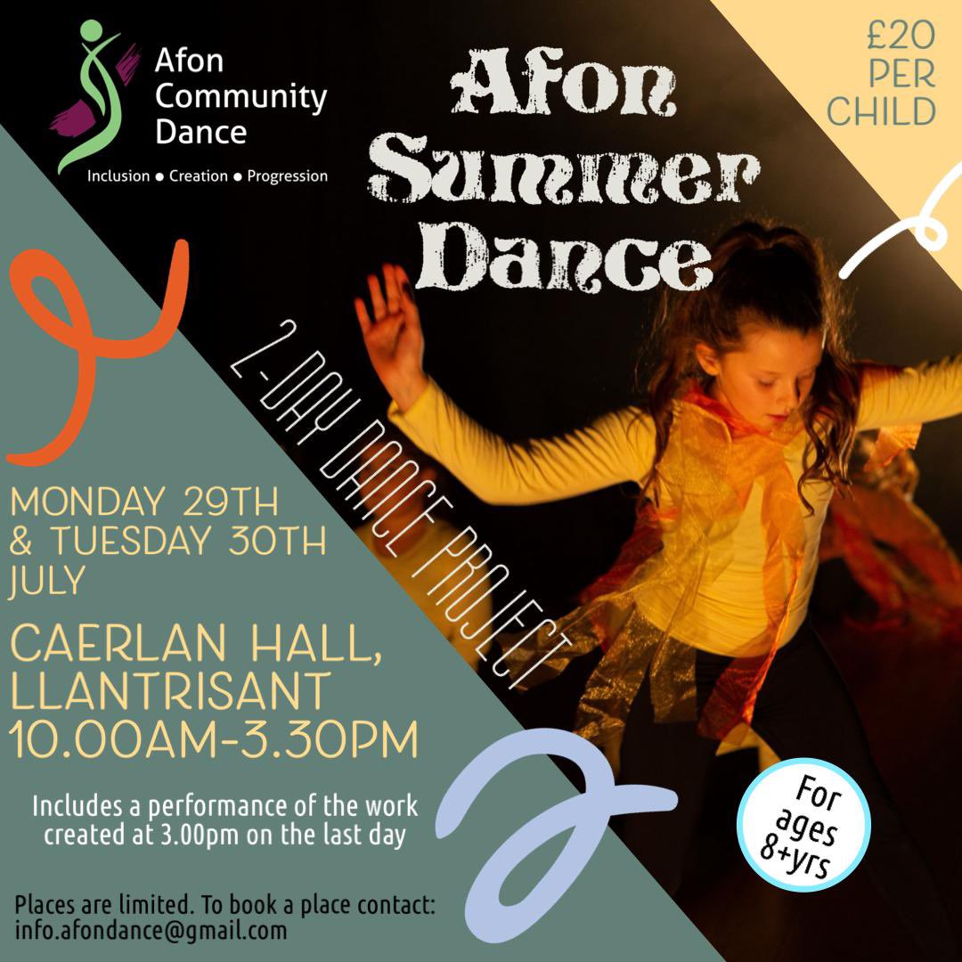 ☀️As well as Parc Hall in Cwmparc, we are also leading Summer Dance Days at Caerlan Hall, Llantrisant on Monday 29th and Tuesday 30th July! ☀️

☀️Get in touch to reserve your place info.afondance@gmail.com. ☀️
<a href="/LlantrisantNews/">Llantrisant</a> <a href="/LlantrisantCC/">Llantrisant Council</a>