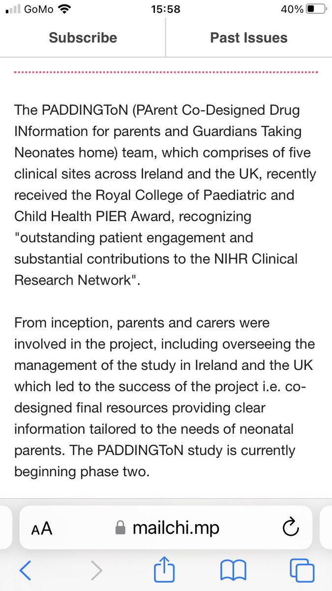 FionaSOBrien1's tweet photo. Delighted with our recent @PaddingtonStudy PIER PPI award @RCPCHtweets and todays article in the PPI Ignite April newsletter @PPI_Ignite_Net  @rjcorry @Julsie83 @clearyb1 @mccallion_naomi @RCSI_PPI_Ignite @RCSIPharmBioMol @PMRUalderhey @BrackenLouise  @Andrea_Gi11 https://t.co/m3OIcqt3Iy