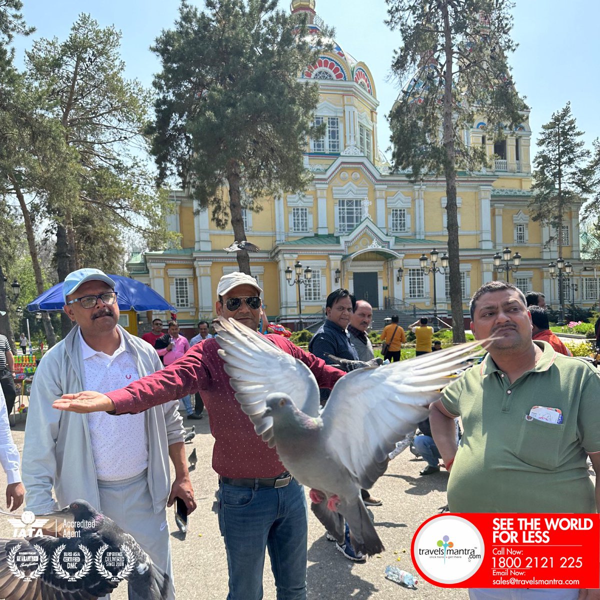 Recently, our new tour group explored the beauty of 28 Panfilov Guardsmen Park and Ascension Cathedral. 

🔴Enquire: bit.ly/AlmatyTourPack…
📱Call: 1800-2121-225

#TravelsMantraHolidays #AlmatyTours #TravelExperience #Wanderlust #ExploreTheWorld #TravelGoals #TravelAdventures