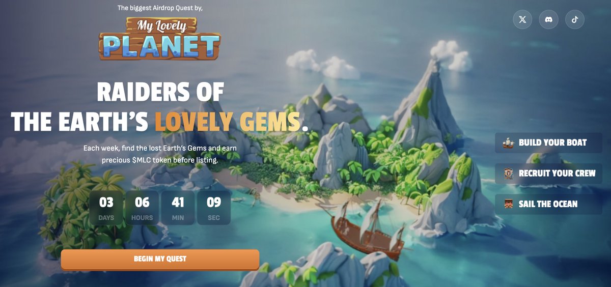 Hey Lovely Family! 🫶 

💥 New missions are now available on our biggest Airdrop Quest yet! 
👉quest.mylovelyplanet.org 

With over 6,000 participants on board, there's no better time to get started!  

👀 Quick tip: Every referral earns you 500 Earth’s Lovely Gems 💎  

So, rack