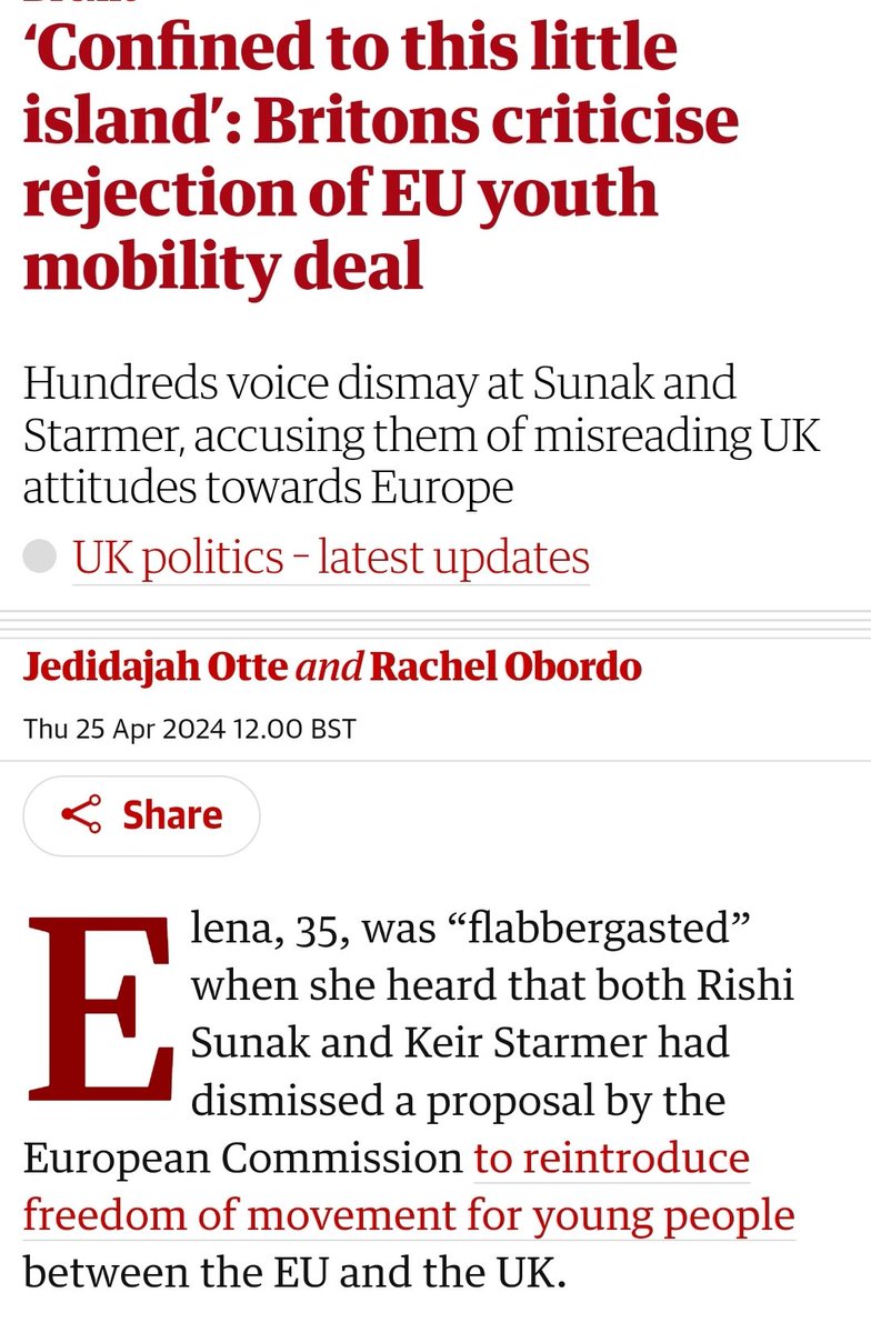 Aaargh. It's not freedom of movement, @guardian. The Commission proposal is a four year visa, no onward movement rights to other member-states.