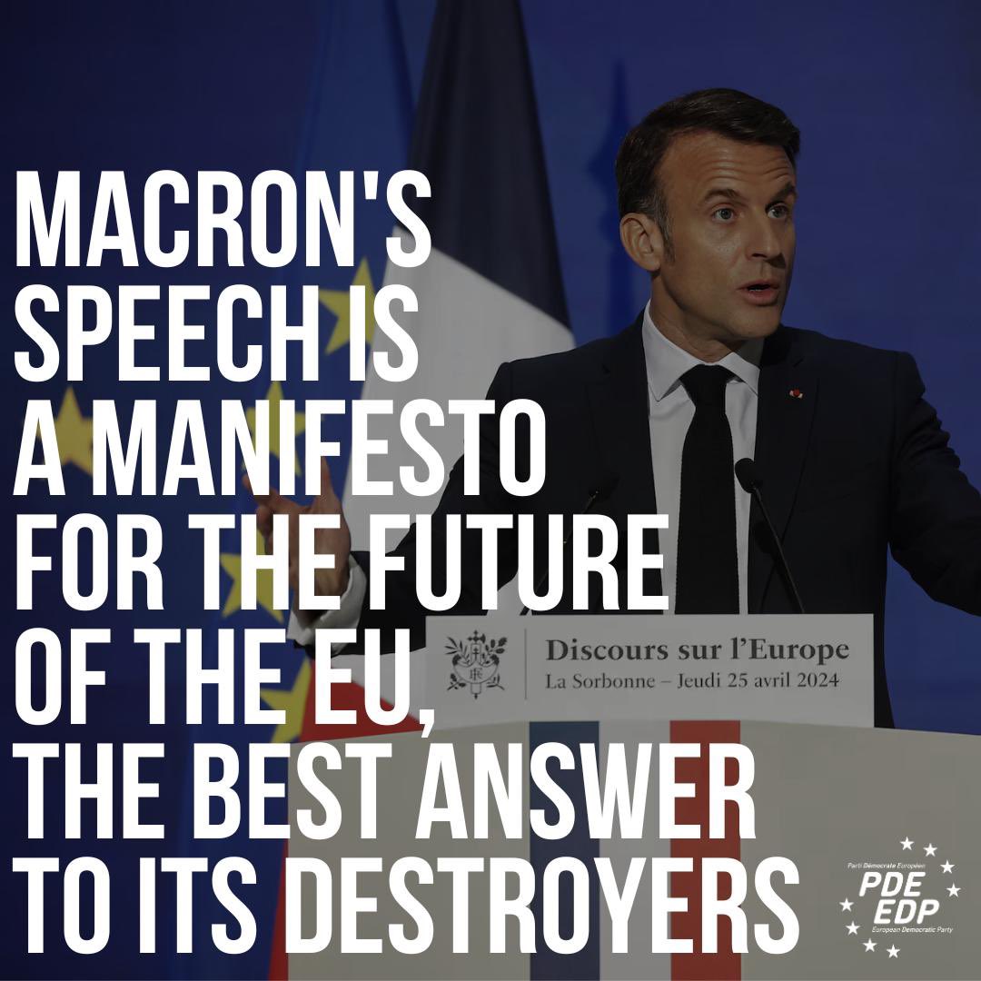 “We must build a more democratic Europe, a sovereign power that is able to respond to the new global challenges through a paradigm shift that is compulsory if we want to remain leading players on the world stage.” @sandrogozi @EmmanuelMacron ‘s speech represents as a bold…