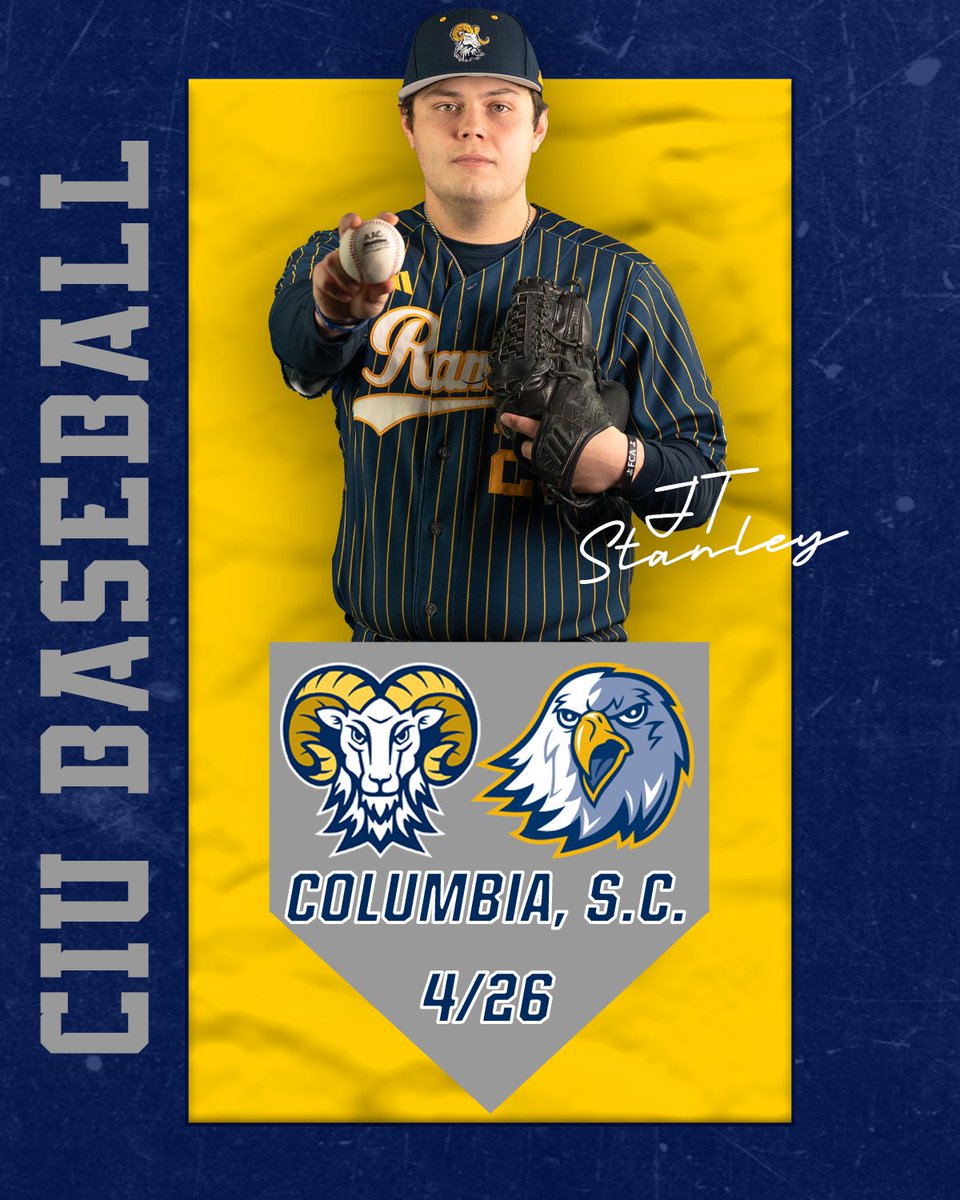 ⚾️GAMEDAY⚾️ @ciuramsbaseball closes #AACBB play and honors their seniors with a doubleheader against Reinhardt this afternoon! #RamEm 📍Columbia, S.C. ⏰ 1 & 4 PM 📺 bit.ly/3OOaemw 📊 bit.ly/49SvpeD 🎓 Senior Day celebration will take place after both games