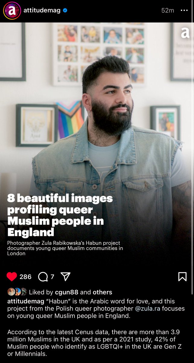 Didn’t expect to see myself on @AttitudeMag Instagram today 😅 Check out this @onlinehyphen article I was in, alongside some really amazing queer Muslims - who I really admire & look up to. Thank you again to #Zularabikowska for amplifying our voices! 🌈 hyphenonline.com/2023/05/17/mus…