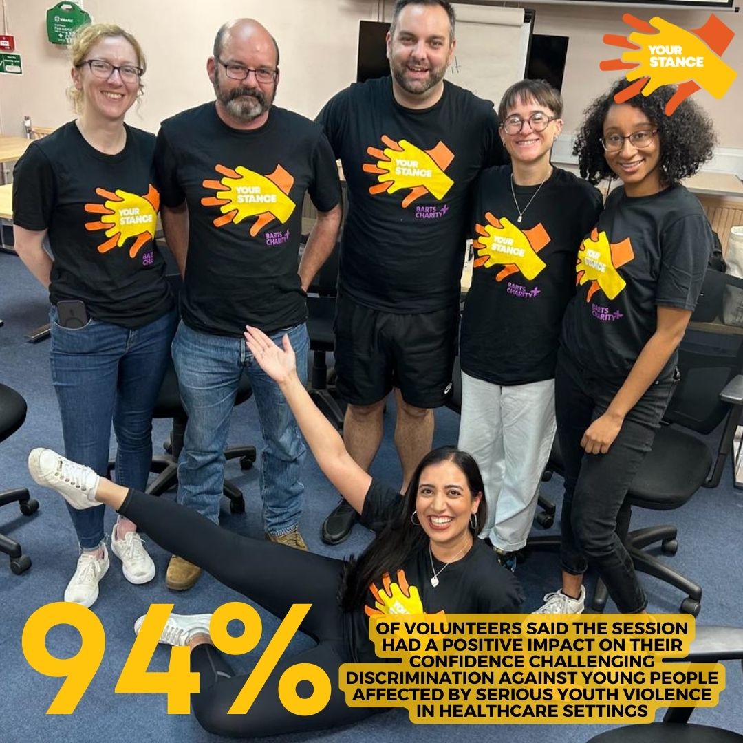 Empowering volunteers to combat discrimination in healthcare settings: 94% agree, confidence boosted, impact made. 💪 Join our mission! Sign up here: forms.volunteero.org/view/140cd2da-… #EndYouthViolence #EmpowermentInAction #Volunteering #YourStance