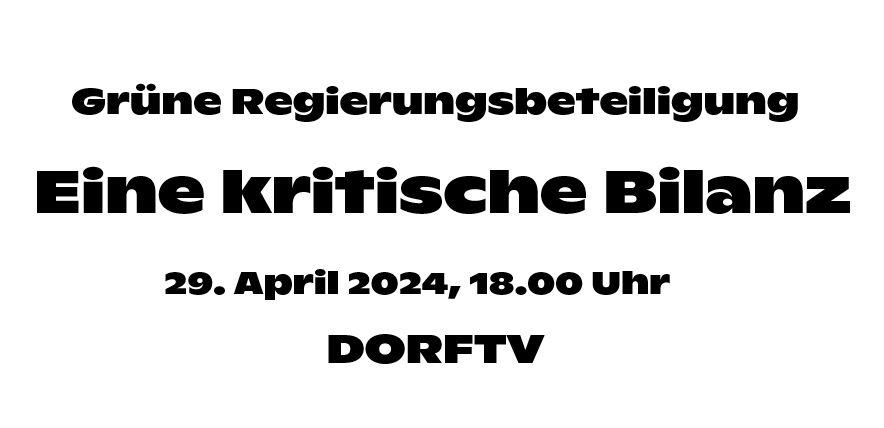 wassermair's tweet image. Seit 2020 sind @diegruenen in #Regierungskoalition mit der rechtskonservativen @volkspartei. Jetzt ist es Zeit für eine kritische #Bilanz! Dazu diskutieren @severinmayr (Die Grünen OÖ) und @VickySpielfrau (Die Grünen Wien) live im Studio. Am Montag, 29. April, 18 Uhr auf @dorftv.