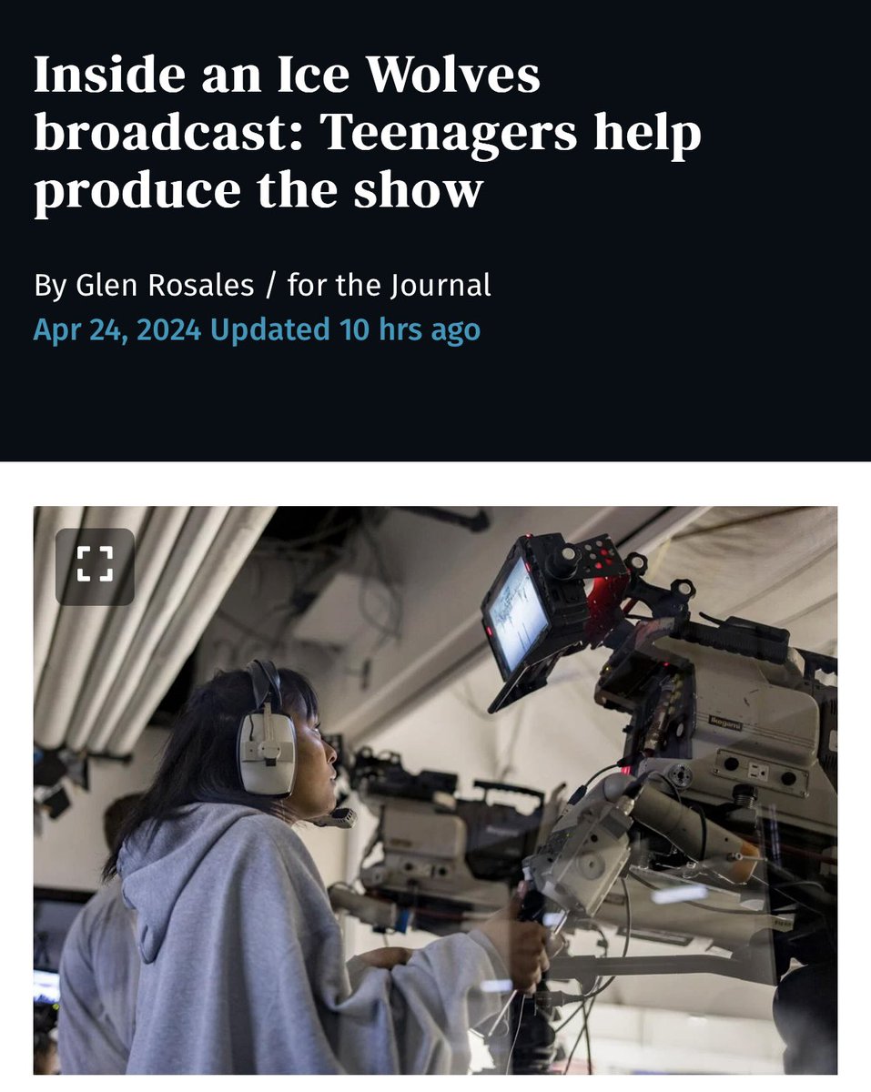 We’re proud of our teenage production crew who produce some of the best broadcasts in hockey for NAHL TV and thank the Albuquerque Journal for telling their story! abqjournal.com/sports/inside-…