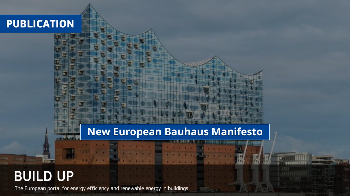 The #NewEuropeanBauhaus aims to create spaces blending art, science & #technology for sustainable & beautiful living spaces🏡 @Ace_Cae has created a Manifesto, highlighting the role of architects and calling on them to take their place in the movement. 👉build-up.ec.europa.eu/en/resources-a…