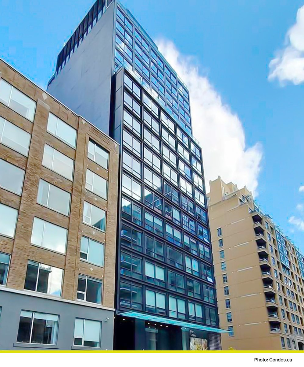 Quest Windows creating clean lines at The Woodsworth, a 17-story condominium near the heart of Toronto's fashion district with partners @bradjlamb, @fortressrdi, and architectsAlliance. #WeCladSkyscrapers #realestate #architecture #toronto