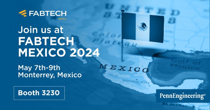 Headed to FABTECH Mexico 2024? Stop by Booth 3230 and learn about the PennEngineering® family of companies that are producing breakthrough fastening solutions – Made in Mexico, for Mexico.