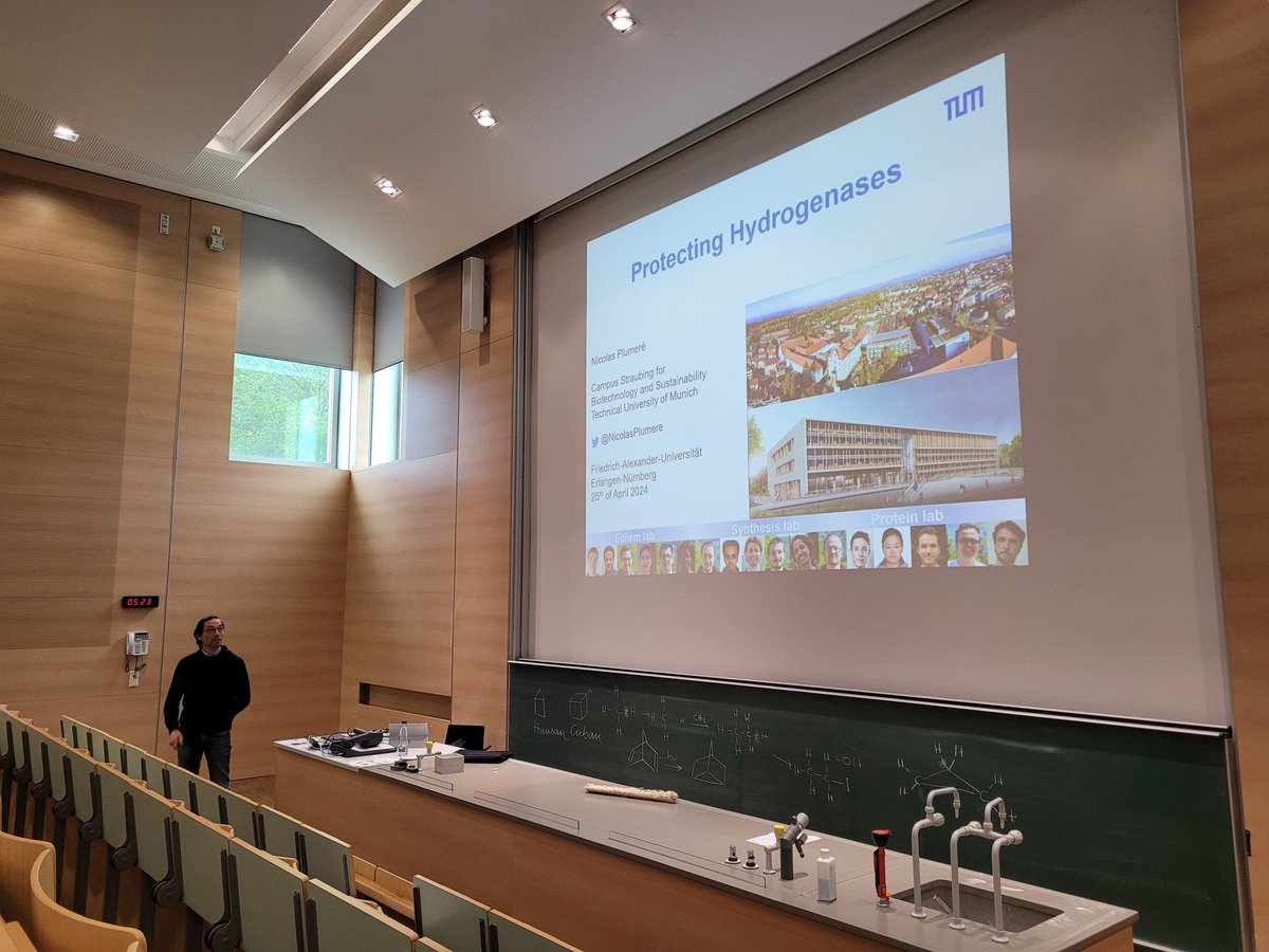 Kicking off the GDCh lecture series this semester with @NicolasPlumere from @TU_Muenchen! Very excited to hear about his fantastic research at the interface of redox enzymes and electrochemistry @UniFAU @GDCh_aktuell