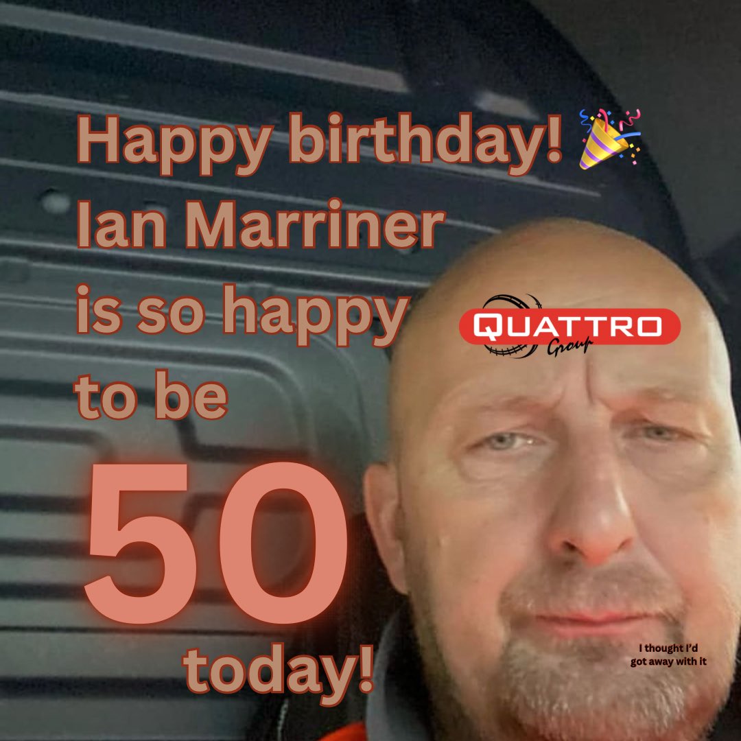 Happy birthday Ian Marriner. Look at that face. He loves it 🎉