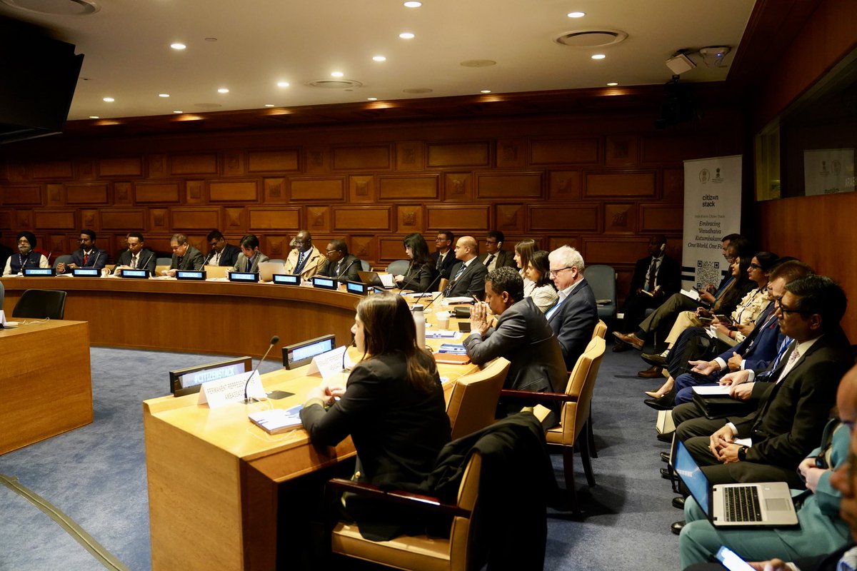 UN_PGA's tweet photo. A pleasure to speak today at the First Conference on Digital Public Infrastructure hosted by @IndiaUNNewYork.

While we celebrate the advancements in digital connectivity, we must also acknowledge that approximately 3 Billion people – or 37 % of the world’s population – have never used the internet.

I underscore that – with the ambitious intergovernmental process of developing a Global Digital Compact underway as part of Summit of the Future in September – we have an opportunity to close the digital divide and expand digital infrastructure. @StackCitizen