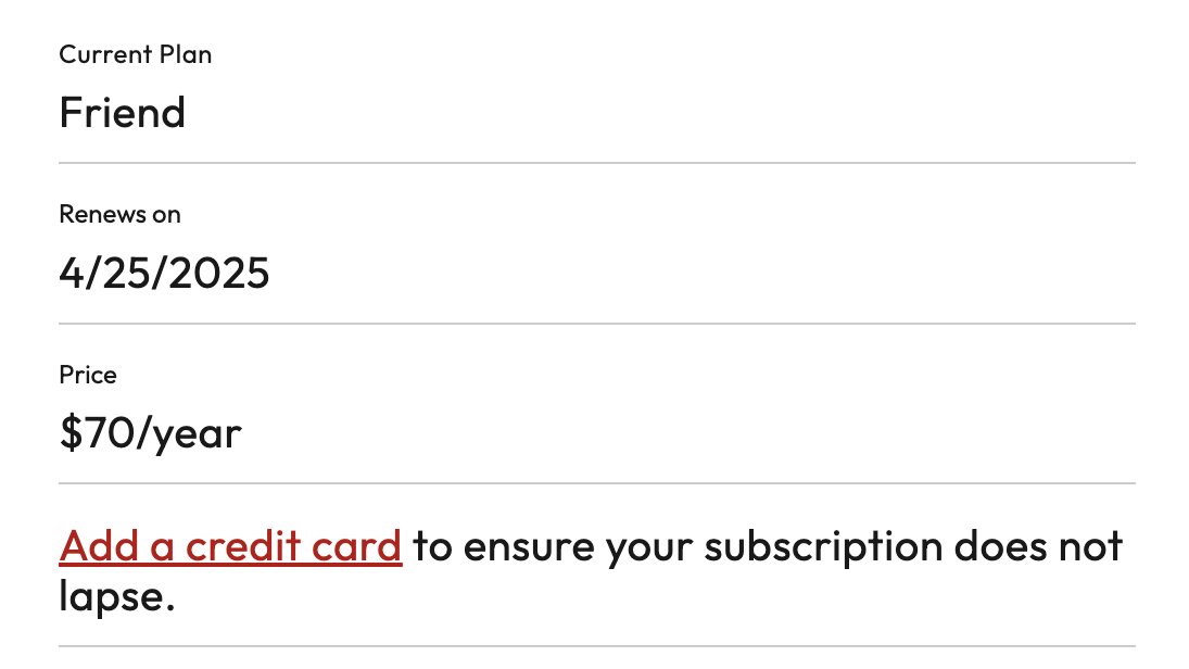 I just subscribed to @HellGateNY and you should do that too. They publish chucklesome, essential, incisive, and intrepid journalism about New York City –– and our town desperately needs that. (You can be lazy like me and use Amazon Pay. Let's hold hands and enter hell together!)