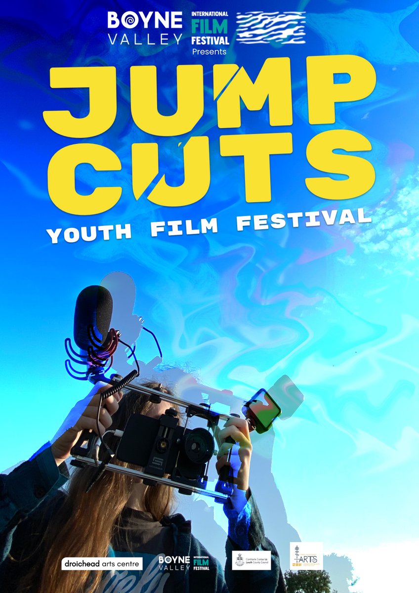 At 6pm tonight you can see the work of talented young filmmakers at the #JUMPCUTS YOUTH FILM FESTIVAL at Droichead. Plus an 'In Conversation' with @SineadBrassil & film makers Baz Black & Laura O'Shea. BOOKING: droicheadartscentre.ticketsolve.com/ticketbooth/sh… @Love_Drogheda @BoyneValleyIFF