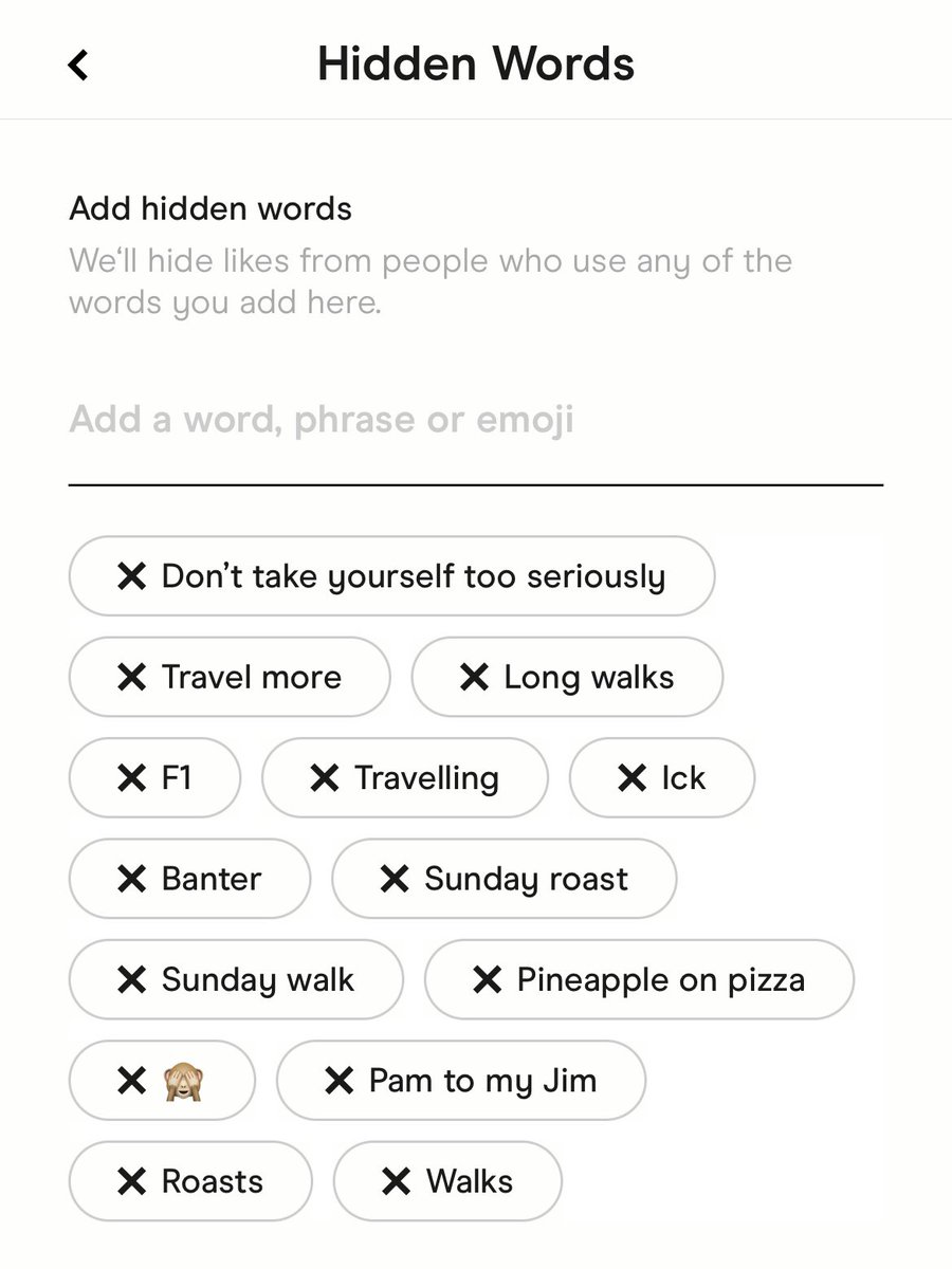 _billyreid's tweet photo. The new Hidden Words feature on Hinge is the best thing they’ve ever done https://t.co/CY29MYFX3G